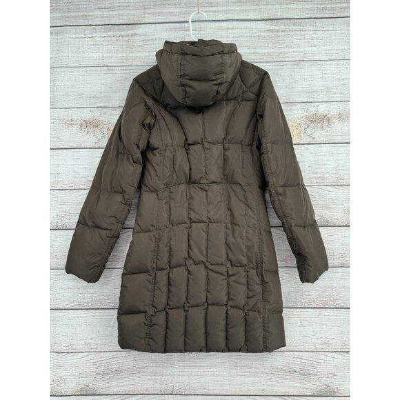 Eddie Bauer EB650 Fill Power Premium Long Goose Down Jacket Women's XS Brown - Picture 2 of 13